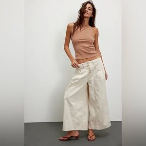 We The Free Blossom Pull-On Jeans Ecru